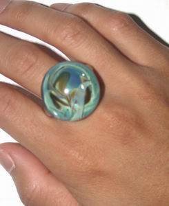 Glass Circle Ring